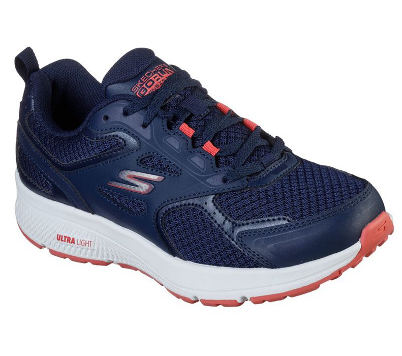 Skechers Gorun Consistent - Womens Running Shoes Navy/Pink [AU-KU6991]